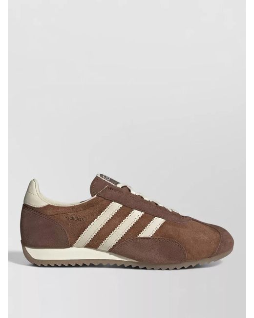 Adidas Originals Multicolor Suede Sneakers Contrast Stripes Rubber Sole for men