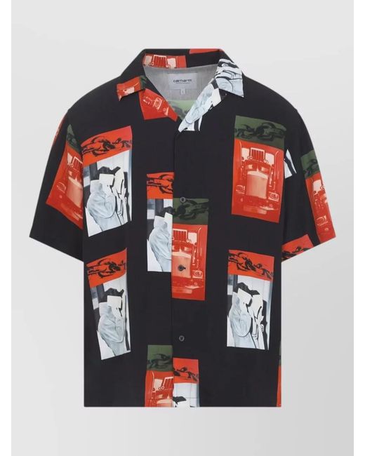 Carhartt Red Sean Hamilton Short Sleeve Graphic Shirt for men