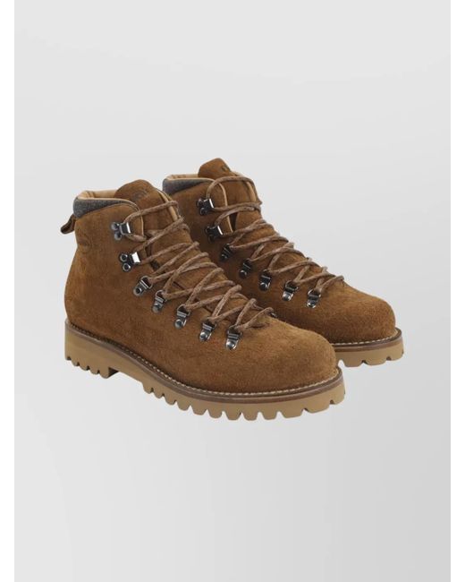 Church's Brown Ankle Boots With Lug Sole And Suede for men