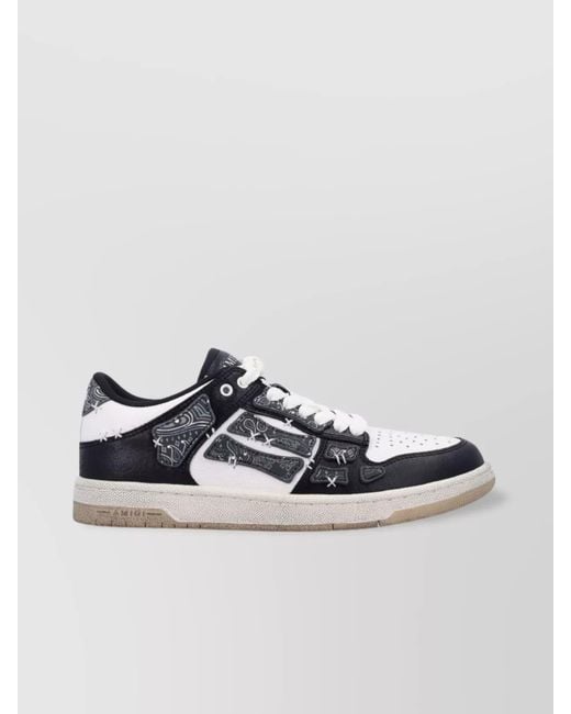 Amiri Metallic Bandana Skeleton Low Top Sneakers for men