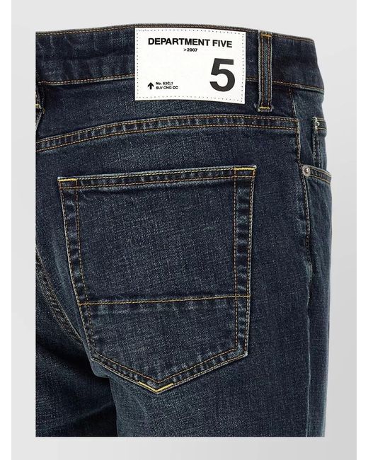 Department 5 Blue Stones Denim Jeans Mid Rise Five Pocket for men