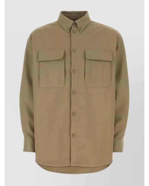 Off-White c/o Virgil Abloh Natural Polyester Oversized Shirt Jacket for men
