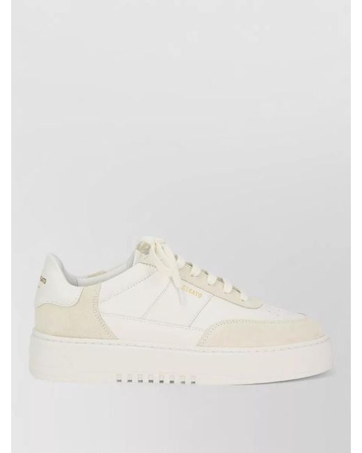 Axel Arigato Natural Lace Up Sneakers Suede Leather Platform for men
