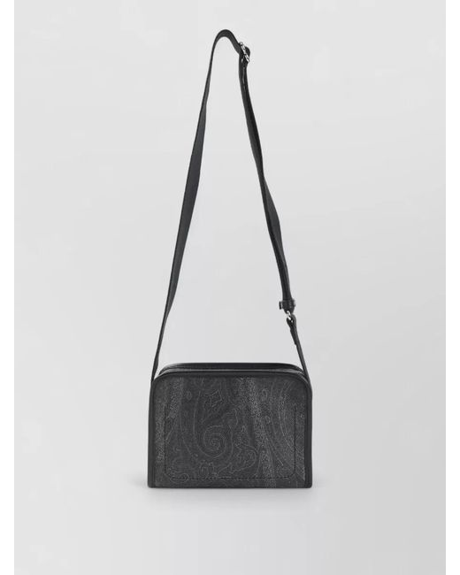 Etro White Printed Crossbody Messenger Bag for men