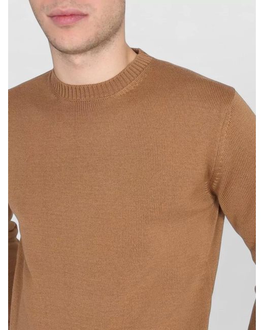 Ballantyne Blue Cross Choker Crew Sweater Long Sleeves for men