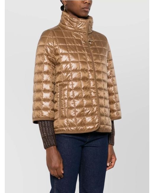 Fay Natural Quilted Cape