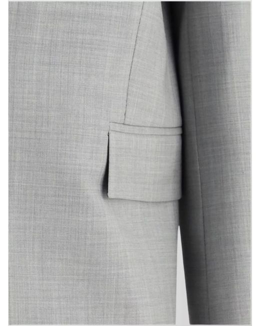 Loewe Gray Wool Single-Breasted Blazer