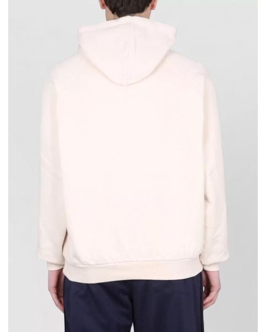 Sunnei White Cotton Hoodie for men