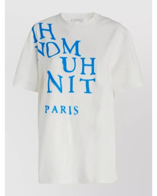 Ih Nom Uh Nit Blue Crew Neck Graphic Print Short Sleeve T-Shirt