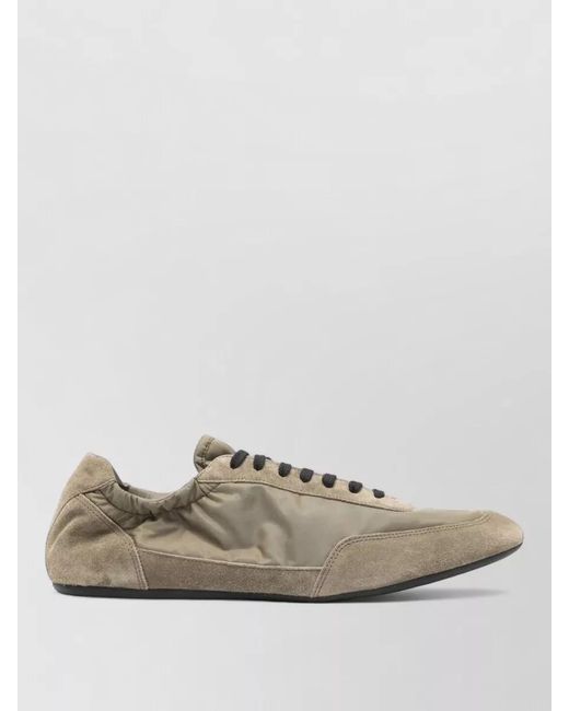 Prada Multicolor Re Nylon Suede Elastic Low Top Sneakers for men