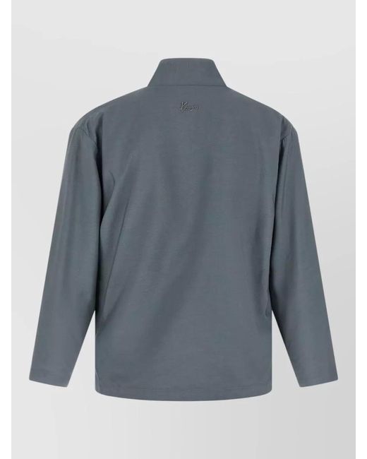 KENZO Blue Belted Blazer Jacket Long Sleeves Wrap for men
