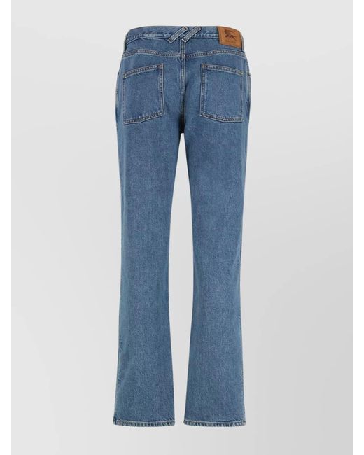 Burberry Blue Denim Straight-Leg Jeans