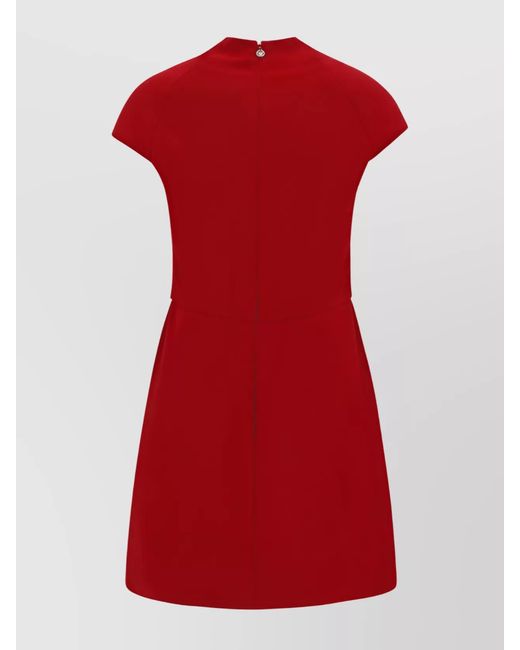 Versace Red Draped Mini Dress