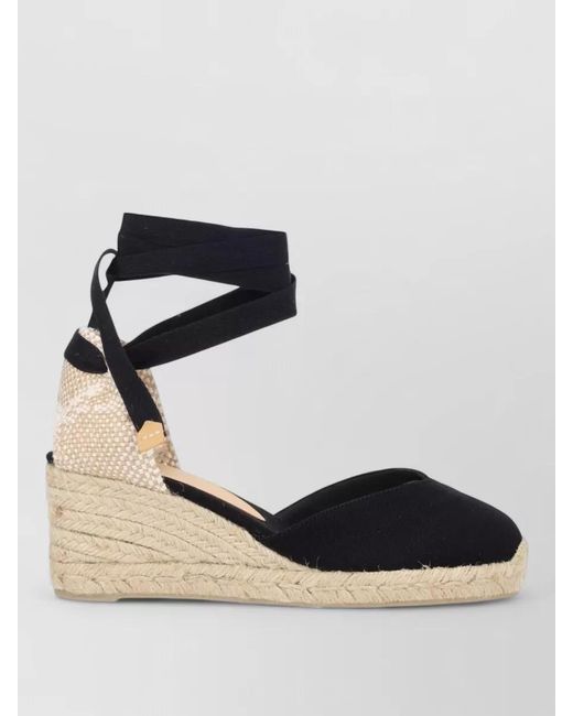 Castaner Black Canvas Espadrilles