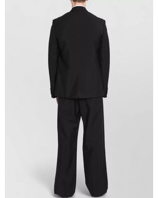 Gucci Black Mohair Wool Suit Straight Leg Mid Rise for men