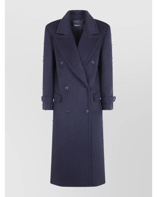 DR. HOPE Blue Wool Maxi Coat
