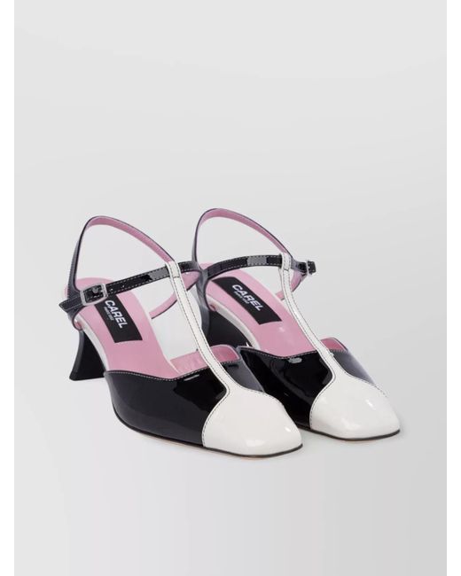 CAREL PARIS Multicolor Pointed Toe Slingback Strap Sandals