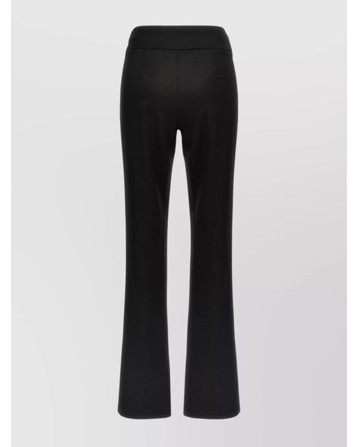 DIESEL Black High-Rise Flare Waistband Trousers