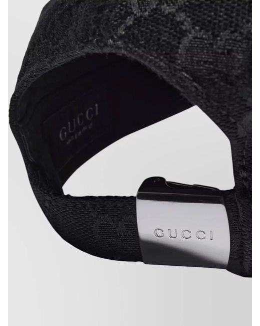 Gucci Black Logo-Print Baseball Cap for men