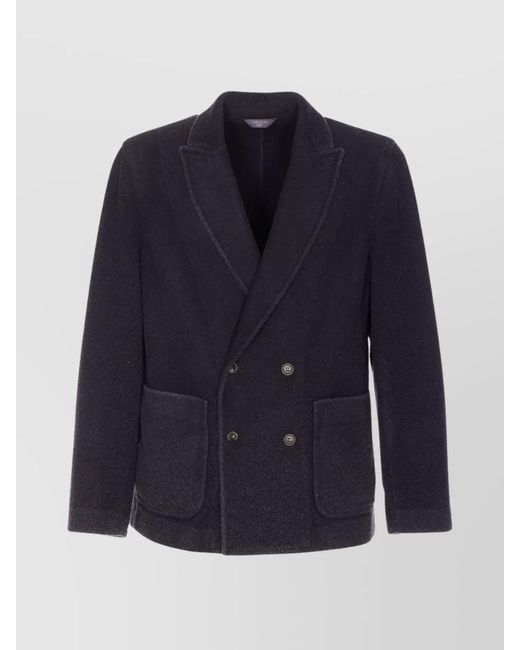 Circolo 1901 Blue Wool Double-Breasted Blazer for men