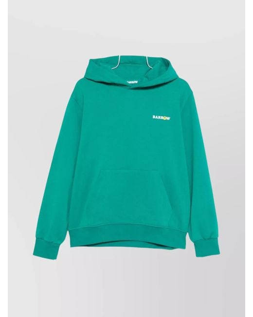 Barrow Green Cotton Hoodie for men