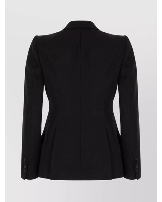 McQueen Black Wool Blazer