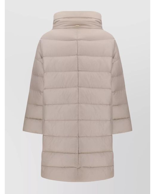 Herno Natural Medium Length Puffer Jacket