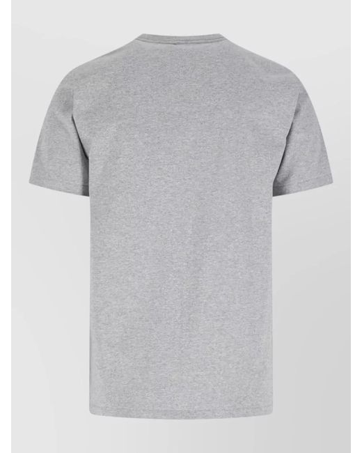 A Bathing Ape Gray Crew Neck Short Sleeves Graphic Print Shirt for men