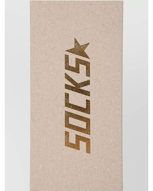 Golden Goose Deluxe Brand Black Mid Calf Nylon Silk Striped Socks