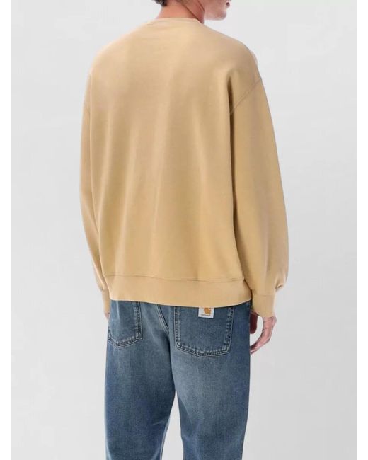 Carhartt Blue Hudson Crew Neck Loose Sweatshirt for men