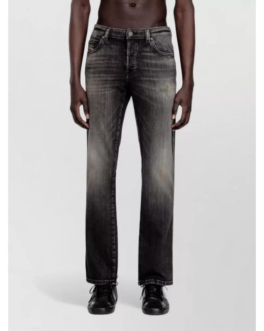 DIESEL Gray Trousers Modern Cut Faded Five Pocket for men