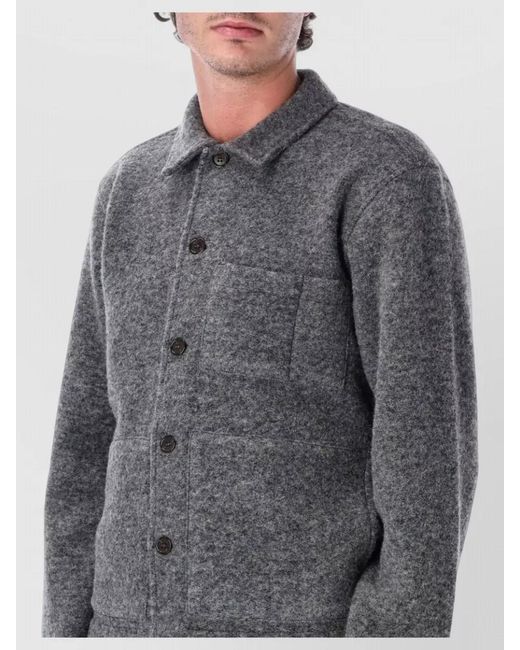 Universal Works Gray Wool Jacket for men