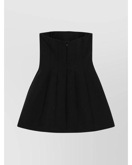 Max Mara Black Bustier Mini Dress