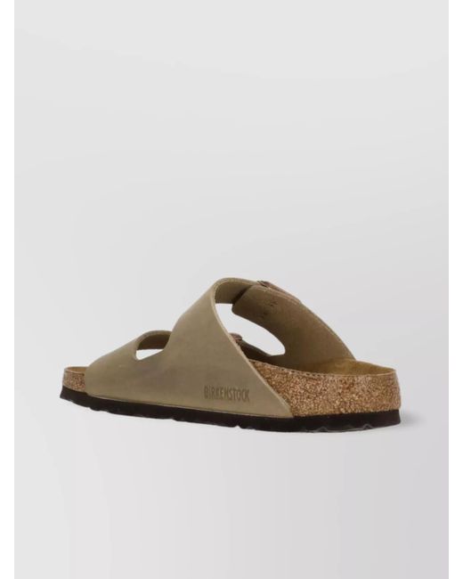 Birkenstock Brown Leather Flat Sandals