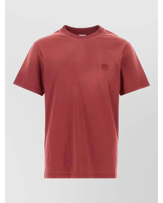 Loewe Red Cotton T-Shirt for men