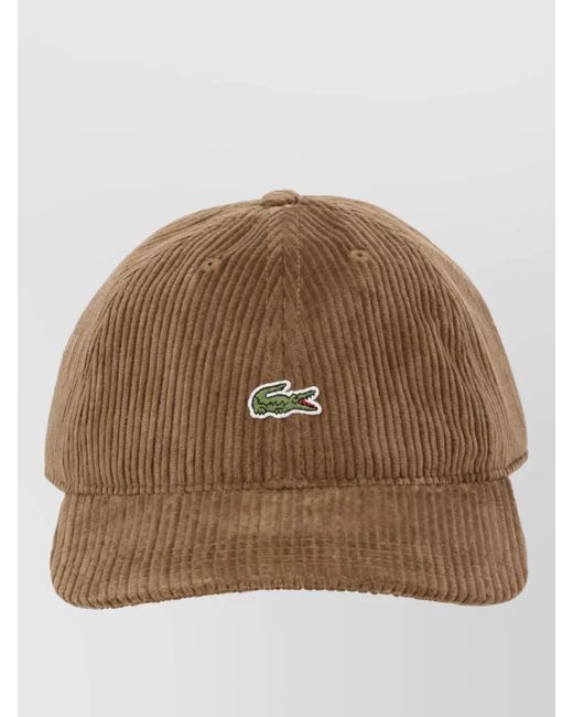 Lacoste Brown Cotton Cap for men