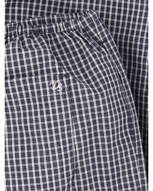 DUNST Gray Relaxed Loungewear Straight Cut Checked Style