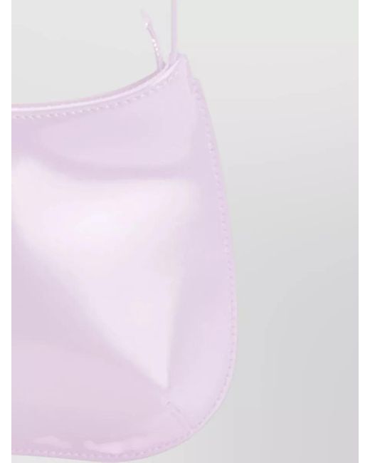 Jacquemus Pink Compact Shoulder Bag Adjustable Strap Design