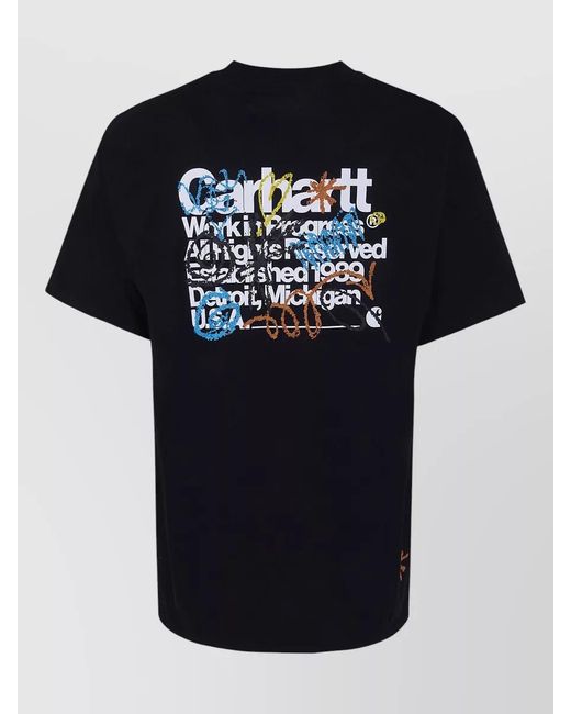 Carhartt Black Short Sleeve Primary Organic Cotton T Shirt for men