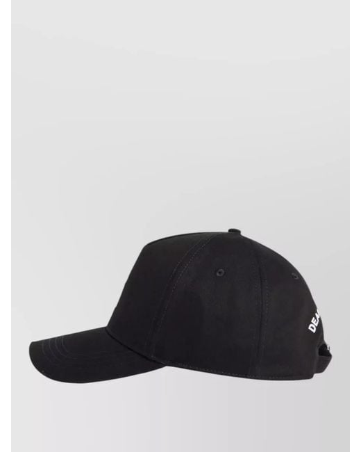 DSquared² Black Baseball Cap for men