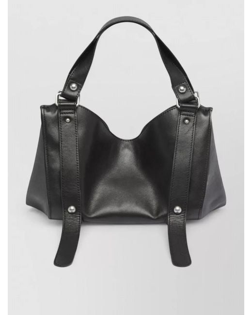 DIESEL Black Small Leather Shoulder Bag