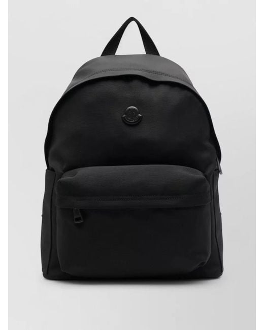 Moncler Black Pierrick Nylon Backpack Urban Daypack for men