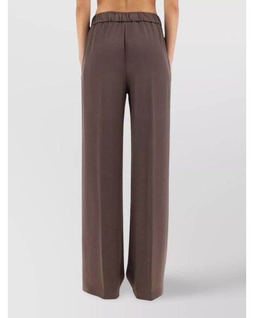 Herno Brown Wide-Leg Trousers