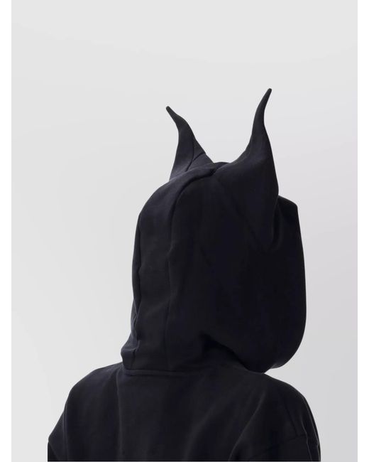Coperni Blue Cotton Hooded Maleficent Hoodie