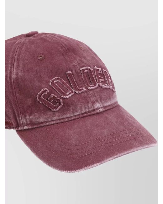 Golden Goose Deluxe Brand Pink Cotton Baseball Cap for men