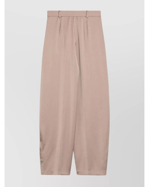 ANDAMANE Natural Wide-Leg Trousers