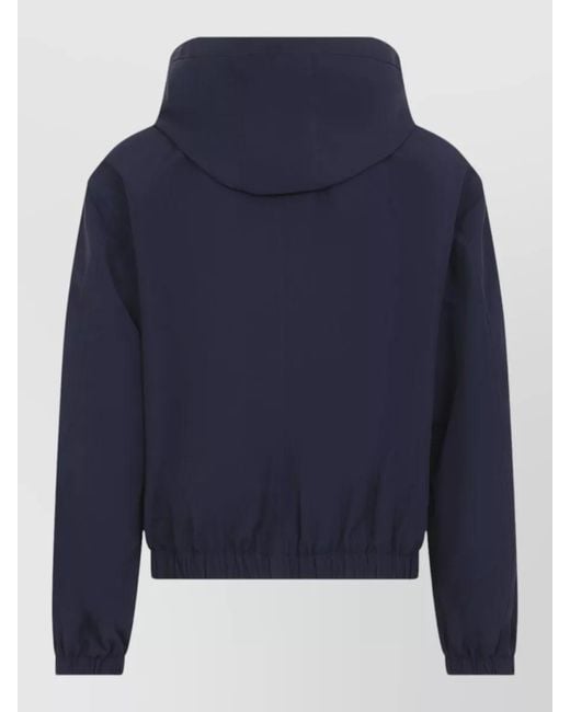 Céline Blue Hooded Relaxed-Fit Padded Coat for men