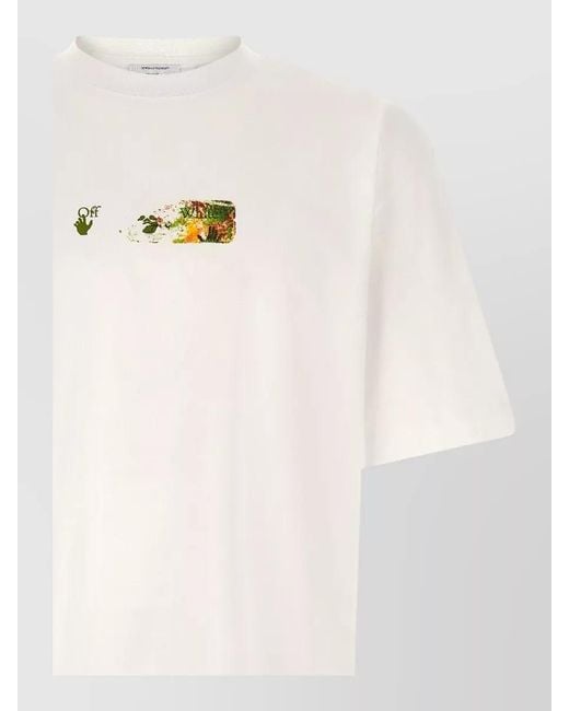 Off-White c/o Virgil Abloh Natural Spices Arrow Skate Logo Crewneck T-Shirt for men