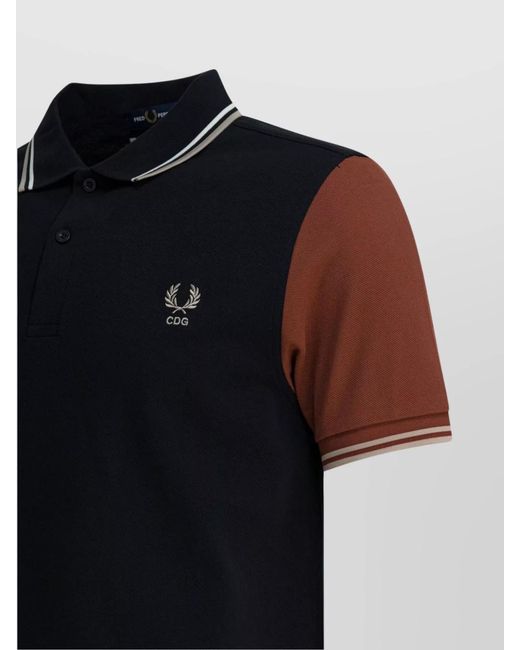 Comme des Garçons Black Cotton Button-Down Polo Shirt for men