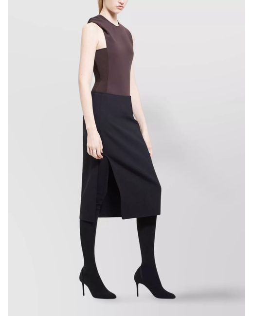 Courreges Purple Sleeveless Hooded Bodysuit
